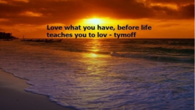 Love what you have, before life teaches you to lov – tymoff